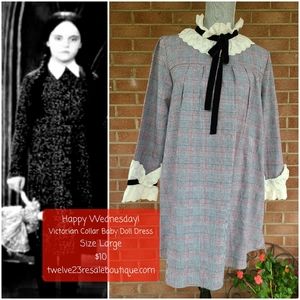Victorian collar baby doll dress